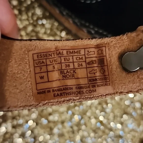 EARTH ORIGINS BLACK FLAT COMFORT SHOES SIZE 7 GOOD CONDITION - Picture 9 of 12